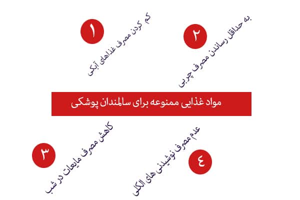 مواد غذایی ممنوعه برای سالمندان پوشکی