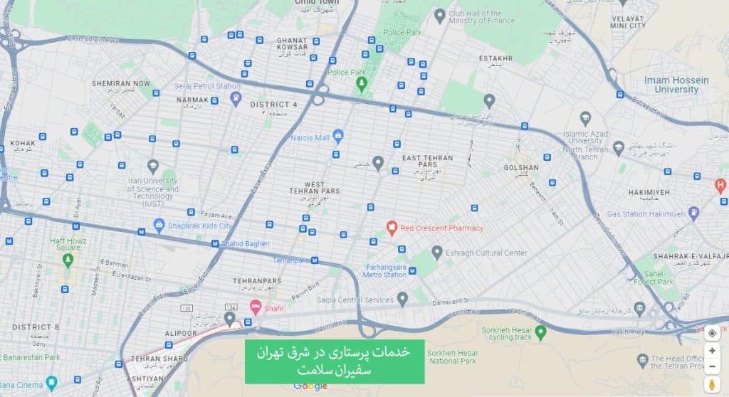 ارائه خدمات پرستاری در منزل در شرق تهران در مجموعه سفیران سلامت