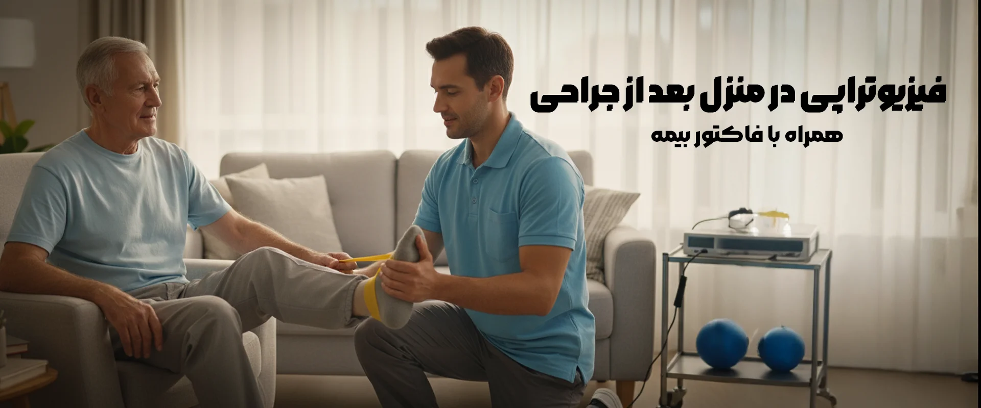 فیزیوتراپی در منزل بعد از جراحی